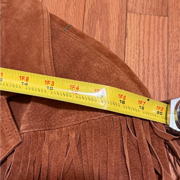 Wilson’s Leather Brown Suede Fringe Jacket - Picture 8 of 10